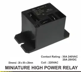 Relay Contactor Coil 220 30 Amper Volt High Power