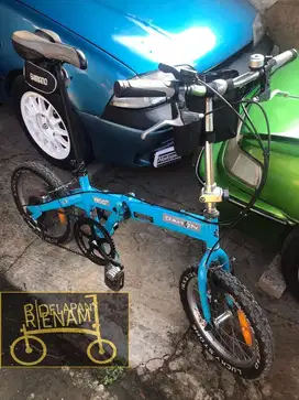 sepeda lipat import mantab alloy jual cepat