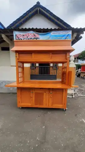 Gerobak angkringan Jepang booth custom / gerobak wedangan kekinian