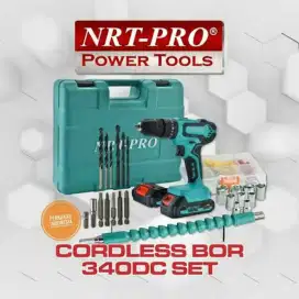 SR Bor Cordless NRT PRO DC 340Set Bisa Bor Tembok