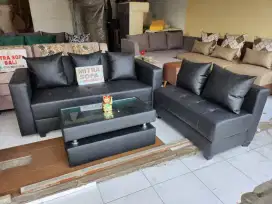 Sofa Untuk Ruang L Kecil + Meja, Mitra Sofa Ramayana Diponegoro Dpsr