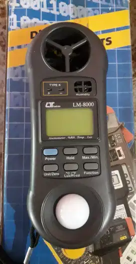 Lutron LM 8000 alat tes humidity anemometer lux meter thermomoter