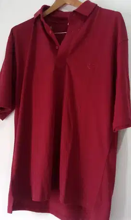 | || COD ||\ Ok Baju Kerah Polo Red Ori Size XL _ kirriim - free - - _
