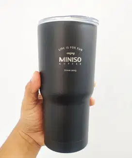 Tumbler Miniso Classic Black Stainless Steel