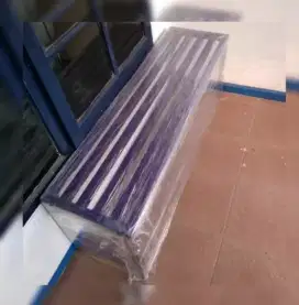 Kursi bangku tunggu panjang untuk taman cafe outdoor