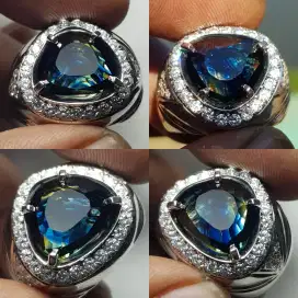 fancy sapphire australia 5.82 cts hq