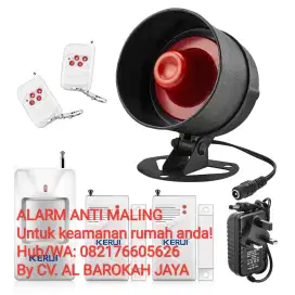 Sensor gerakan sirine Alarm anti maling