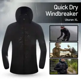 Lenthimen jaket olahraga quick dry windbreaker
