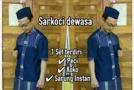 SARKOCI (Sarung Koko Peci) Satu Set Harga Murahhhh