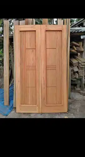 Pintu jendela kusen jati