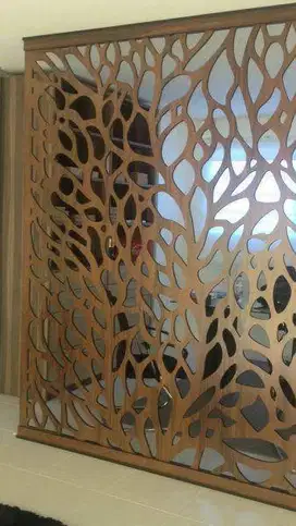 partisi penyekat plat besi ornamen cnc laser cutting custom