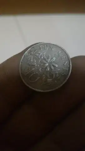 Koin singapore 1986 mulus