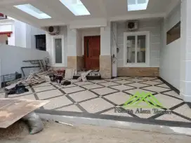 Lantai batu koral sikat