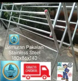 Jemuran Pakaian Stainles Stell kuat awet baru 580rb free ongkir COD.