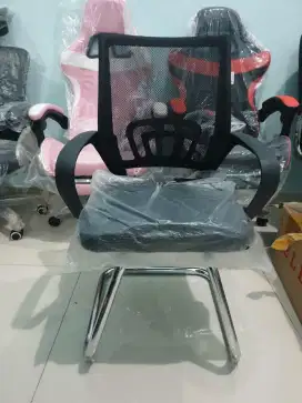 Kursi Hadap Modern Murah Jaring Chair Gaming Warnet Meeting
