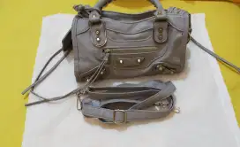 Tas wanita BALENCIAGA abu mini cantik