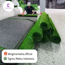 Rumput hijau sintesis palsu