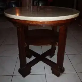 Meja Marmer Antik Kuno Model Bemo (MASIH BISA NEGO)