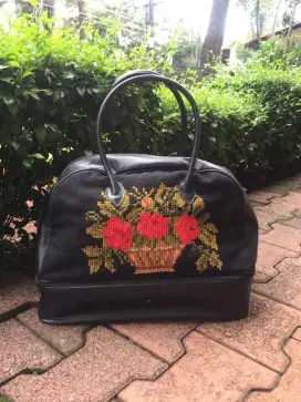 Tas travel vintage sulam kristik