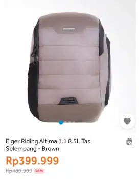 Eiger Riding Altima 1.1 8.5L Tas Selempang - Brown