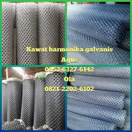 Kawat Harmonika Galavanis Tebal 3 mm Lubang 55 mm x 55 mm