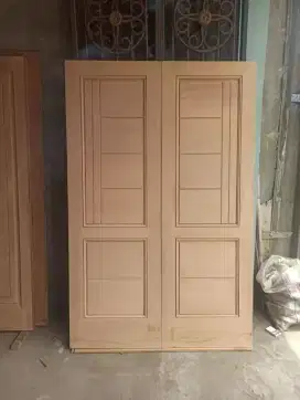 Pintu kayu seken bekas bagus
