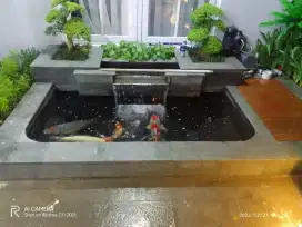 Kolam relief / kolam ikan koi