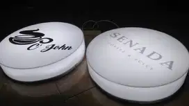 neon bulat akrilik