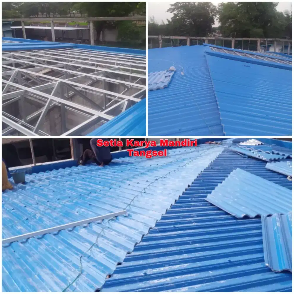 Pemasangan Baja Ringan Atap Alderon Sun Panel