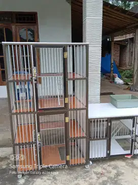 Kandang kucing alumunium