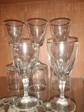 Gelas kristal ada 5 pcs