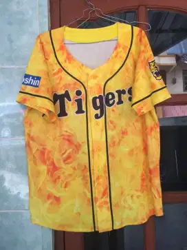 Jual Jersey MLB Tiger brand Mizuno size S-M kondisi terbaik