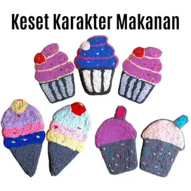 Keset Karakter Motif Ice Cream Bahan Tebal Serap Air