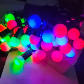 Lampu Hias Natal LED Tumbler Bulat Bola Anggur Warna Warni Lamp Colour