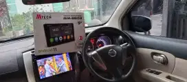 Pemasangan head unit android mteck di grand livina 9 inc