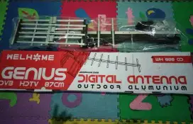 Jual Antena Tv + Set Top Box Digital Tv