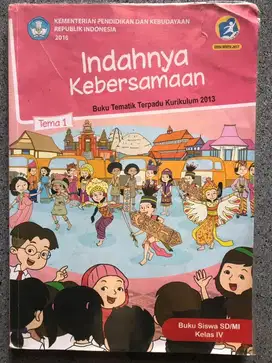 Buku Tematik Terpadu Kelas 4 (ada 9 buku)