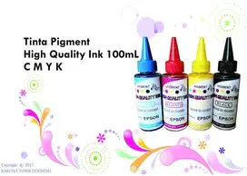 Tinta Pigment Printer InkJet Epson 100mL 1Set C M Y K