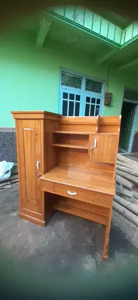 Jual meja belajar bahan kayu jati