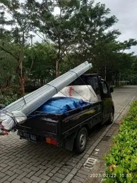 Menyediakan mobil losbak pickup untuk pindahan rumah kontrakan+ sopir
