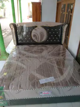 Promo murah springbed fuul pegas ,rangka jati,,UK 180x200