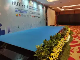 MENYEWAKAN PANGGUNG MELAMIN, PANGGUNG MODUL KARPET EVENT BEKASI