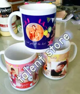 Cangkir mug keramik gelas foto custom