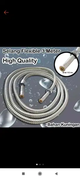 Selang Shower 1/2 inch panjang 3 meter