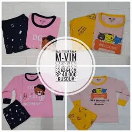 Baju Tidur Anak M-Vin