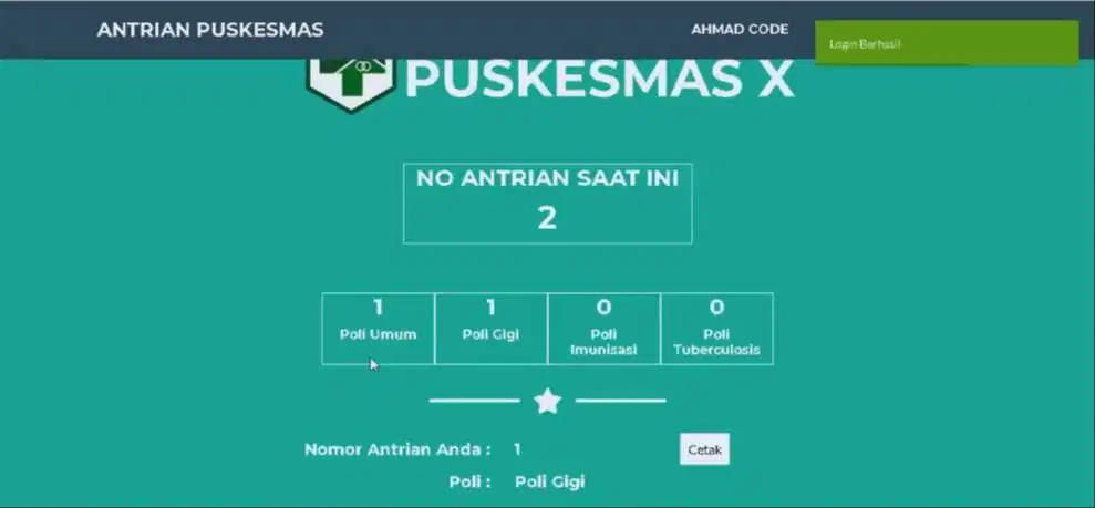 Source Code Aplikasi Antrian Puskesmas Berbasis Web