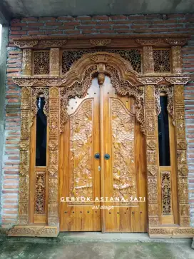 Gebyok Ukir Jati