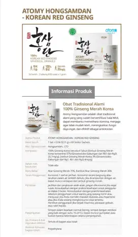Ginseng merah korea asli