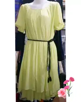 Tunik Dress Wanita LD 110cm.FREE BELT