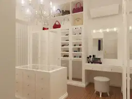 Kitchen set, lemari pakaian, partisi, difan, backdrobe tv dll